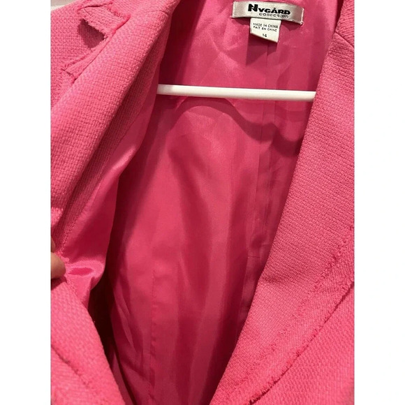 Nygard Collection Blazer Jacket Women's Size 14 Pink Silk Blend - Picture 6 of 9